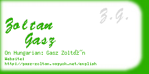 zoltan gasz business card
